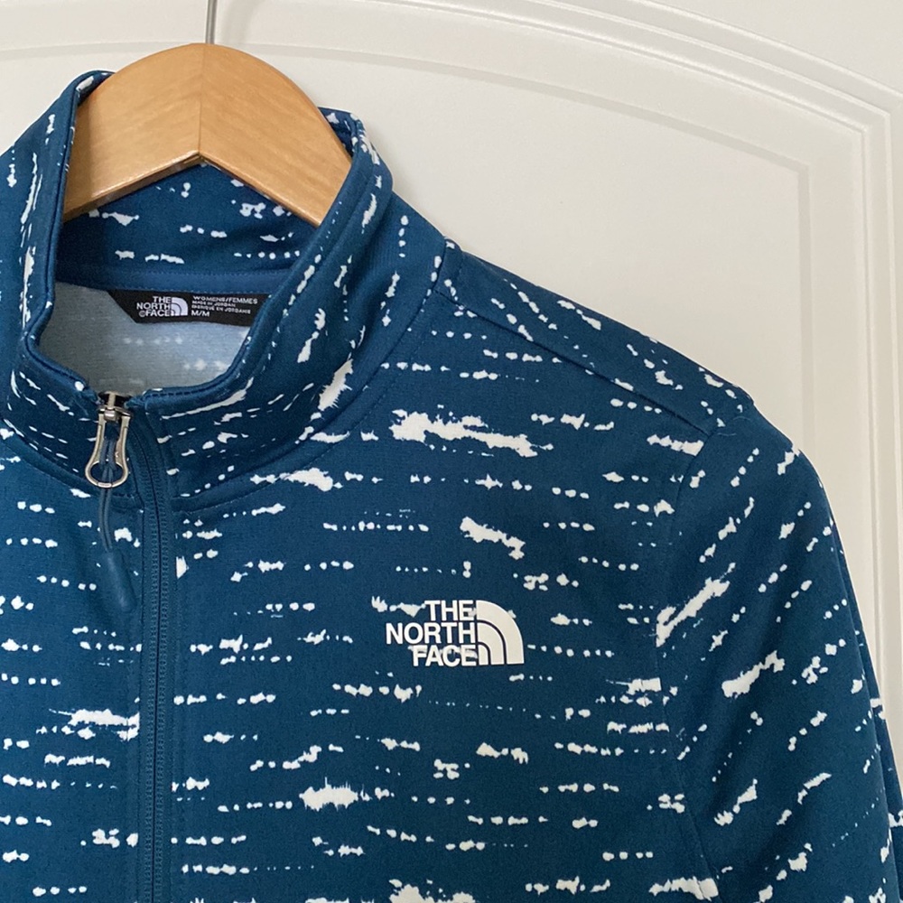 NEW The North Face 100 Cinder Full Zip Jacket Monterey Blue Print - sz Medium - Picture 2 of 7
